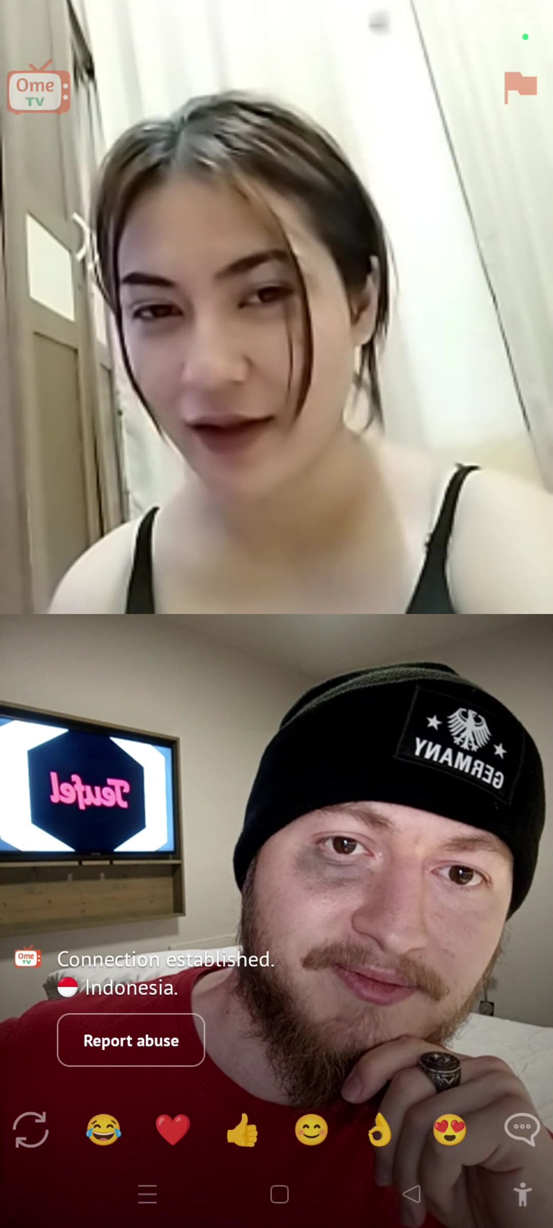 Rizzing Arab Indonesian Girl - Monkey App, Omegle, Ome.tv Pickup