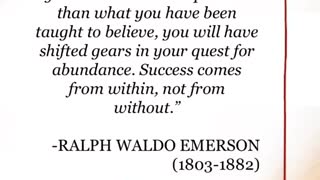 success comes from within
