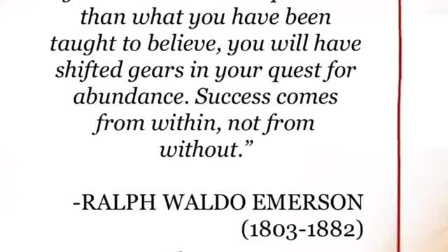 success comes from within