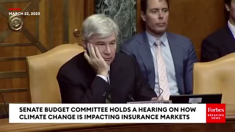'You Can't Insure What You Can't Predict'- Sheldon Whitehouse Raises Concerns Over Climate Change