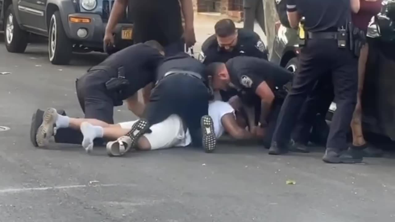 Police ruff up man and woman
