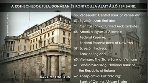 A Rothchildok kontrollja a világ bankjaiban