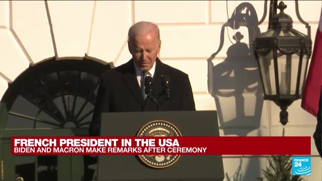 Biden welcomes 'close friends' Emmanuel and Brigitte Macron to the White House • FRANCE 24 English