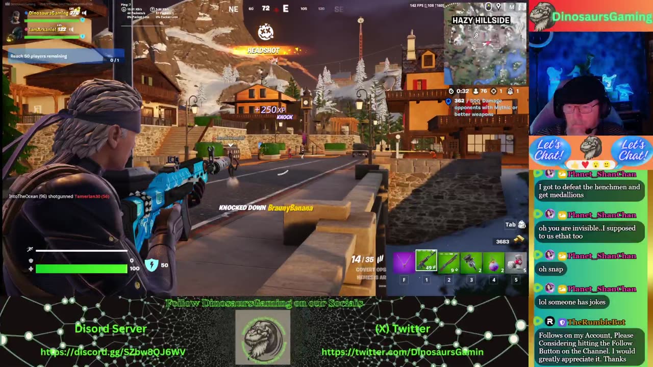 Last Week of this Fortnite Season. Fortnite Be A Changing. Goal of 150 Followers. So Close!!!