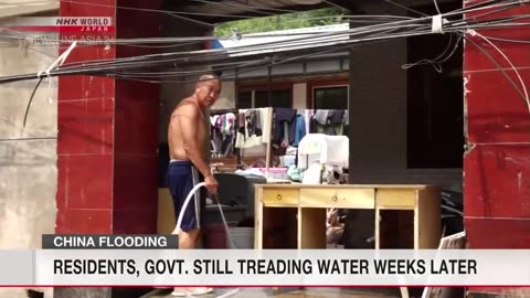 Flooding in chaina, chainese citizen in the flood