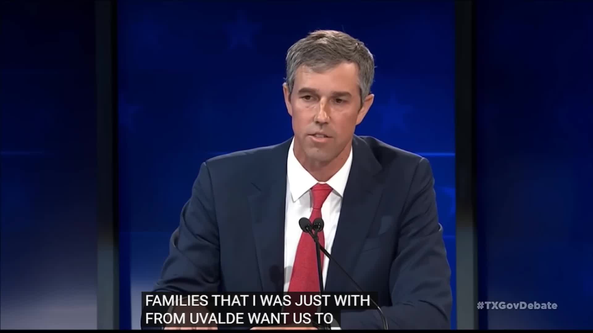 Beto finally pressed on his gun position