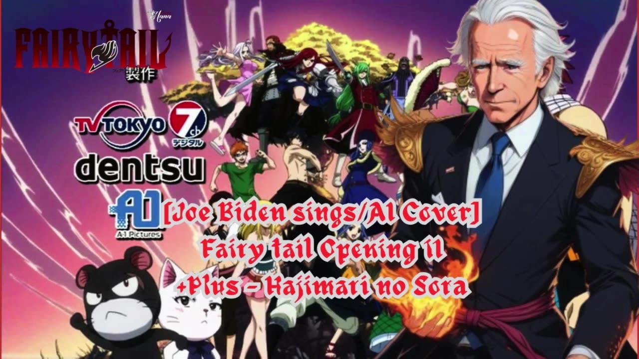 [Joe Biden sings/AI Cover] Fairy tail Opening 11 | +Plus - Hajimari no Sora (はじまりの空)