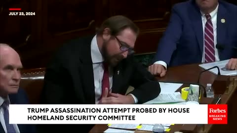 Rep Eli Crane Plays Video of Trump Shooting Site, gets stonewalled at hearing