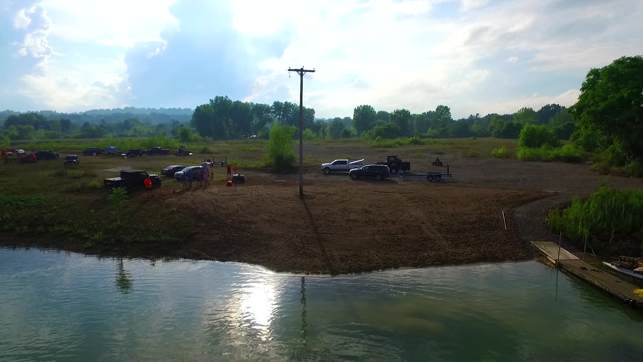 Mark Barefoot Run at Papas Lake