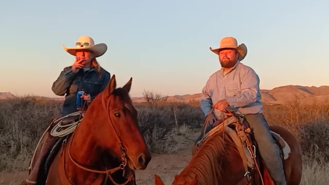 Superpuncher Cowgirl Diane and Cody have some fun on The Open Range.