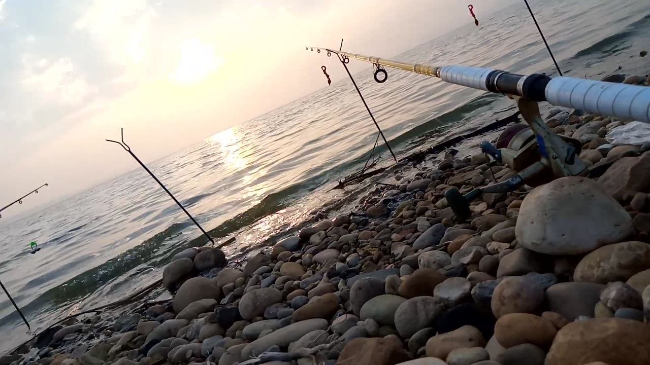 Fishing at mangla dam