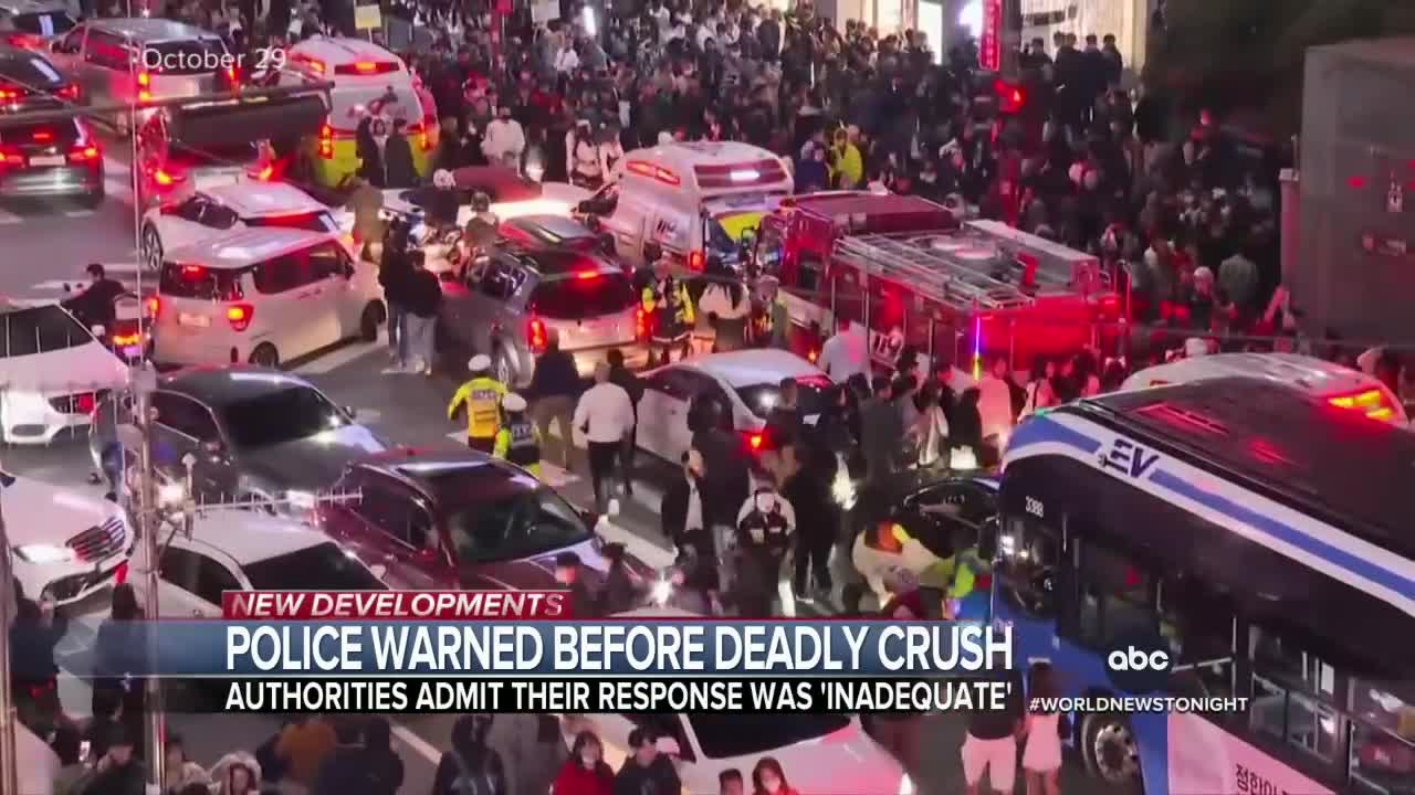 South Korean police reveal emergency calls began hours before deadly crowd surge