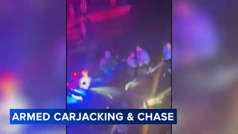 Video captures dramatic end to police chase in Philadelphia