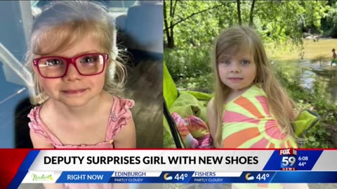 June 11, 2024 - Indiana Deputy Surprises Girl With New Shoes