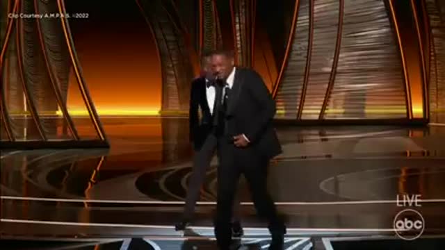 ill Smith slaps Chris Rock at the Oscars after joke at wife Jada Pinkett Smith's expense