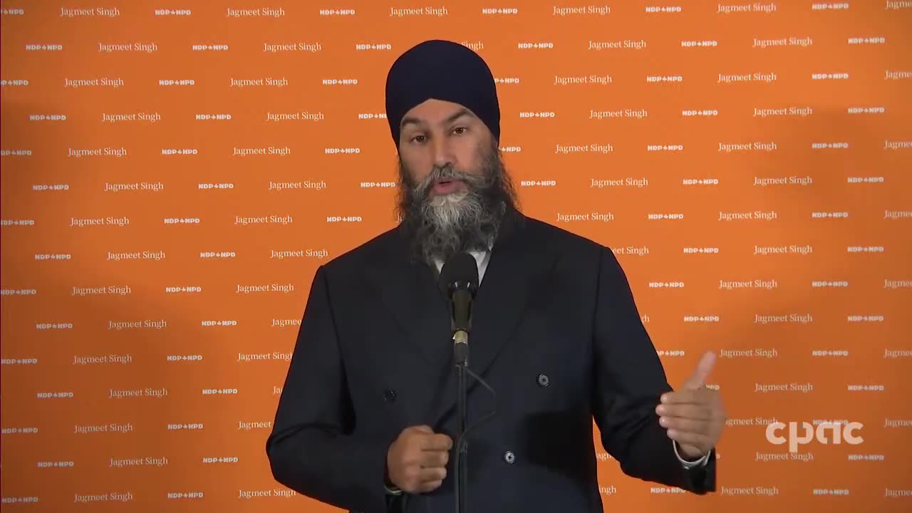 Canada - Jagmeet Singh speaks with reporters as NDP caucus retreat concludes – September 12, 2024