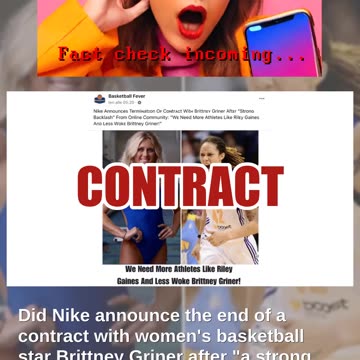 Fact Check: Nike Did NOT Announce End Of Contract With Brittney Griner