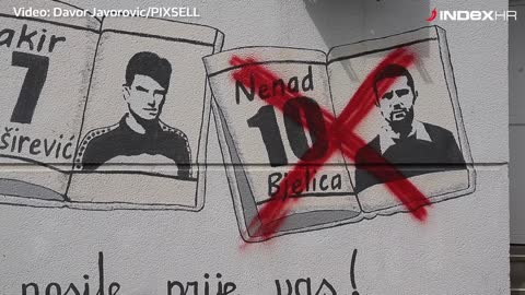 U Osijeku prekrižen mural Nenada Bjelice