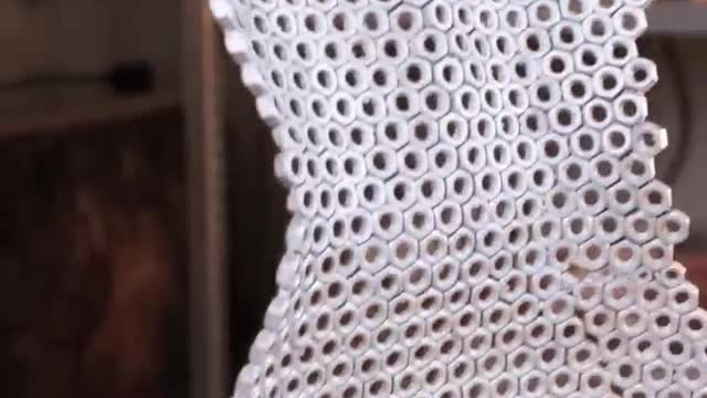 A chair from old nuts