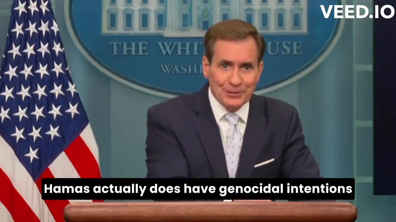 john Kirby: Asıl Hamas'ın İsrail halkına karşı soykırım niyeti var.