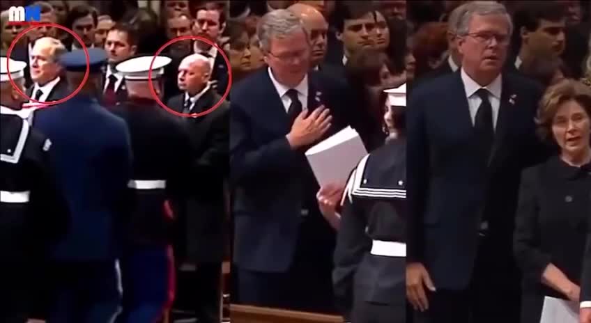 the BUSH FUNERAL and the ENVELOPE - "THEY KNOW EVERYTHING, I AM SORRY"