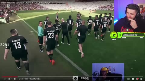 Deansocool's Reaction to TBJZL In Sidemen Charity Match