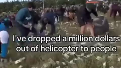 Helicopter Drop Billions of Dollars on Ground