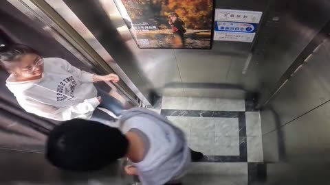 new funny video in lift