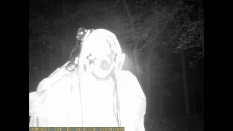 Creepy Clown Caught on Trail Cam