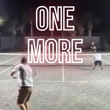 QUICK BACKHAND VOLLEY FOR THE WINNER!