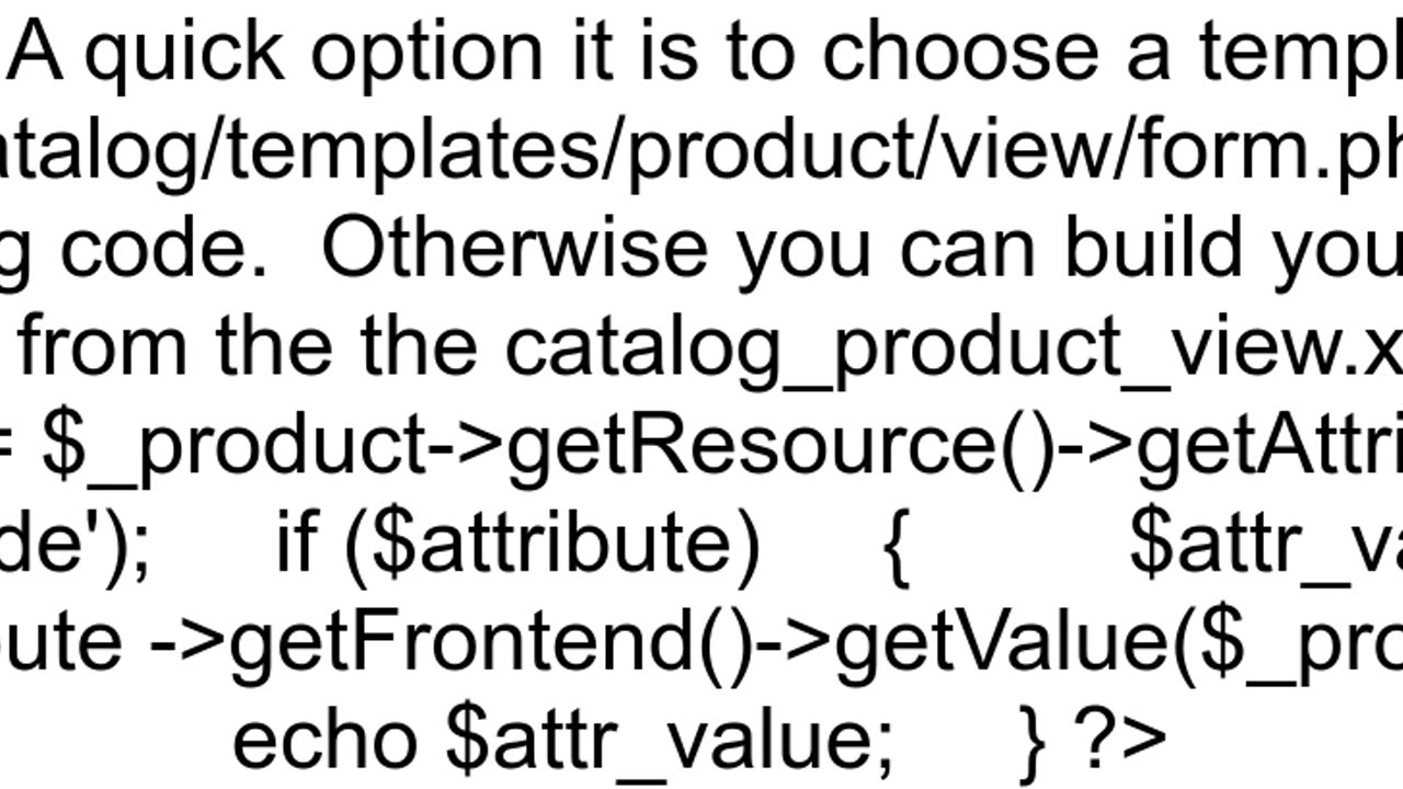 How do I display an attribute on product view page in magento 2