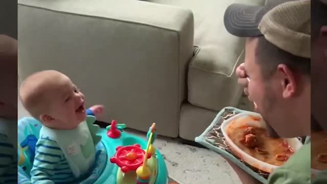 Funny And Sweet Father Funny Babies Video