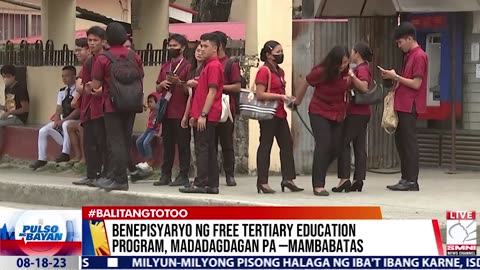 Benepisyaryo ng free tertiary education program, madadagdagan pa