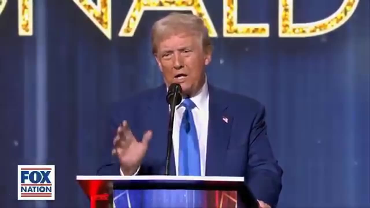 Trump gives passionate speech after accepting Fox Nation's 'Patriot of the Year' award