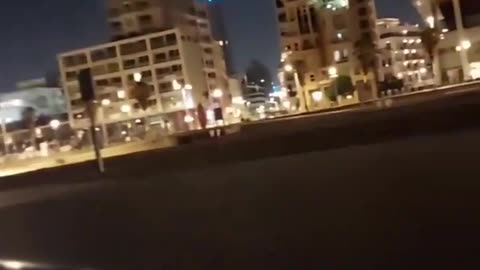 The clearest footage of the moment the Yemeni drone exploded in Tel Aviv