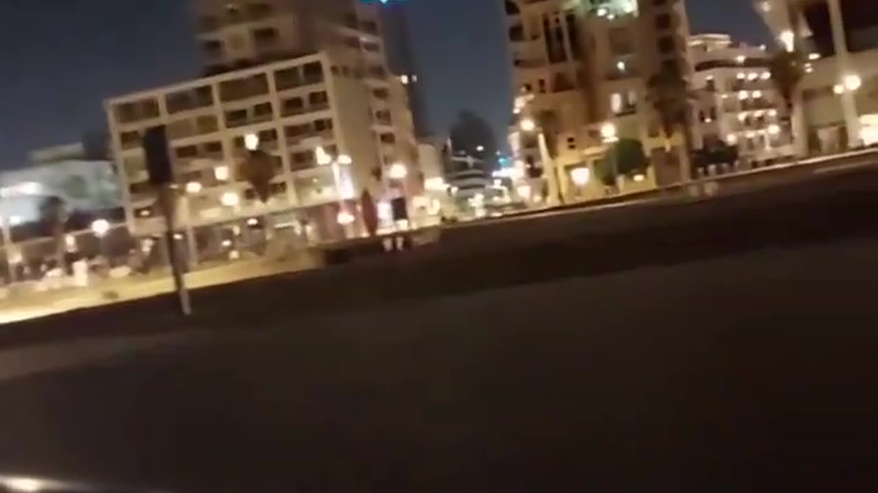 The clearest footage of the moment the Yemeni drone exploded in Tel Aviv