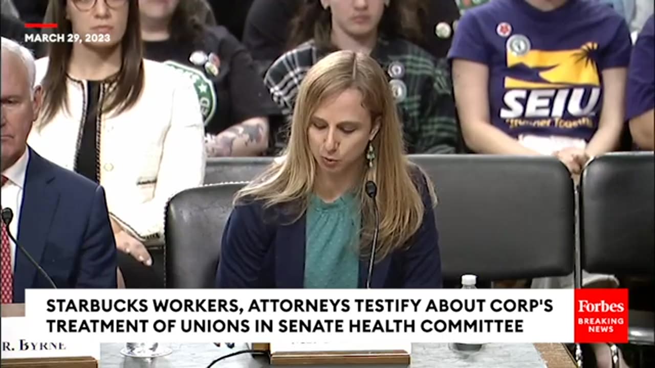 Starbucks Employees And Attorneys Testify On Treatment Of Unions To Senate Health Committee