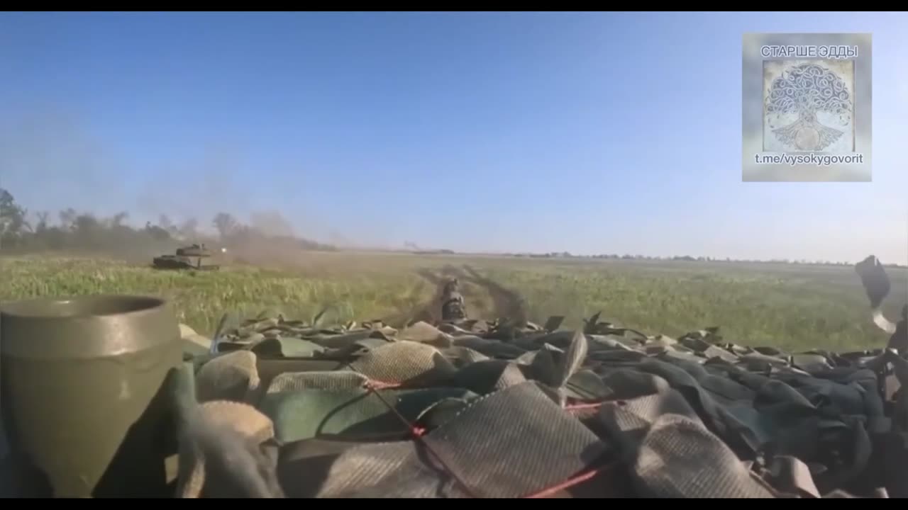 Footage of our tank being attacked by enemy drones