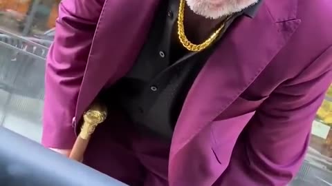 He thought this man was a real pimp