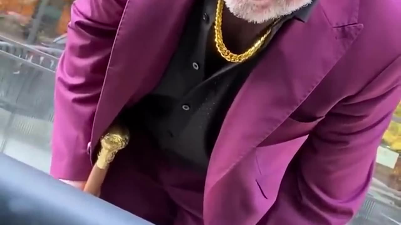 He thought this man was a real pimp