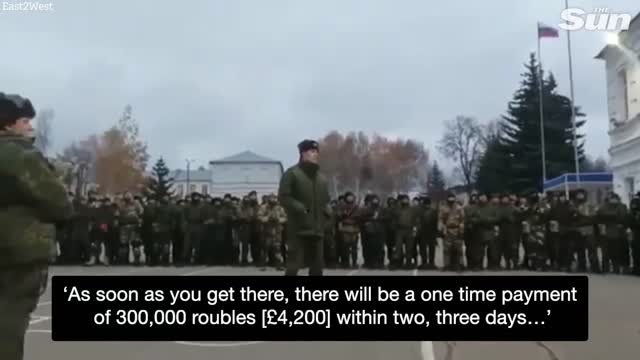 Russian army faces mutiny as 100 mobilised Russians refuse to go ​to war