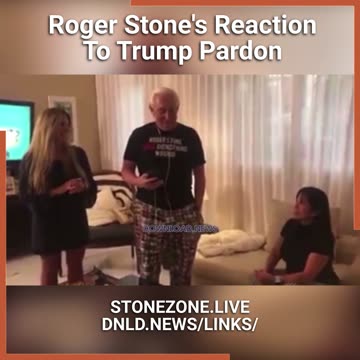 Roger Stone's Reaction To Trump Pardoning Him