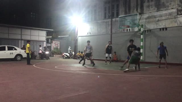 4v4 Street Basketball in Mandalay, Myanmar