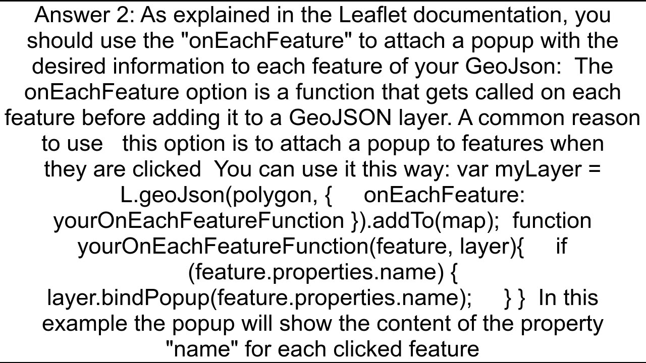 Leaflet Popup with additional information from GeoJSON