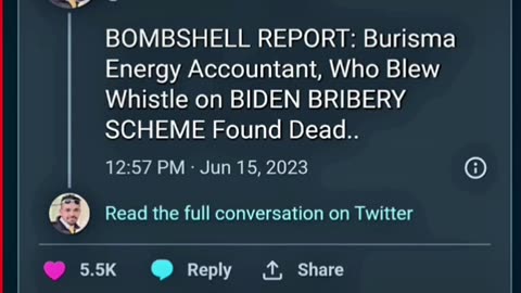 Imformant That Had Videos Against Biden ( Found Dead )