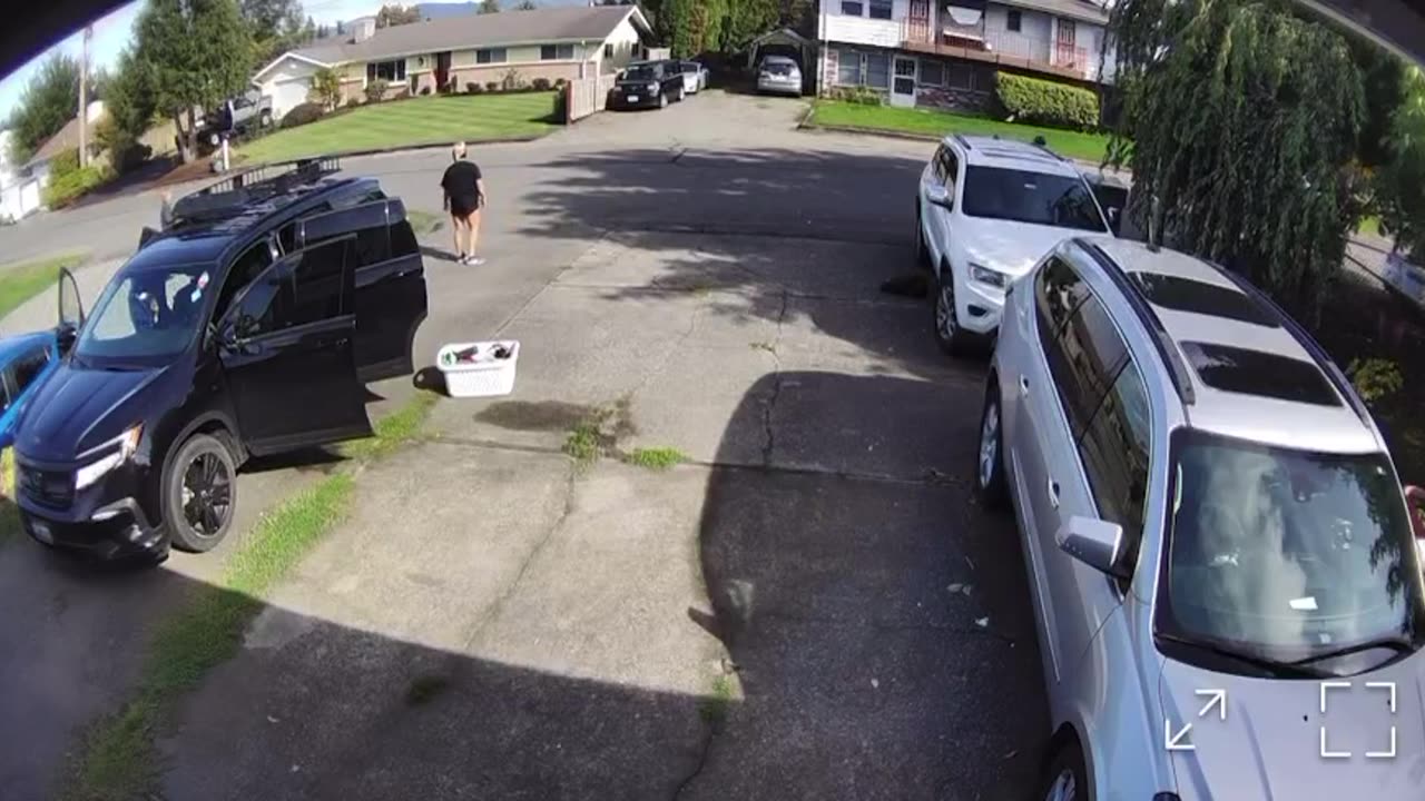 Kid Uses Car Door To Brake