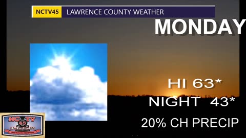 NCTV45 LAWRENCE COUNTY 45 WEATHER SUNDAY MARCH 24 2024