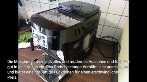 De'Longhi Magnifica S ECAM11.112.B, Kaffeevollautomat mit Milchaufschäumdüse für Cappuccino