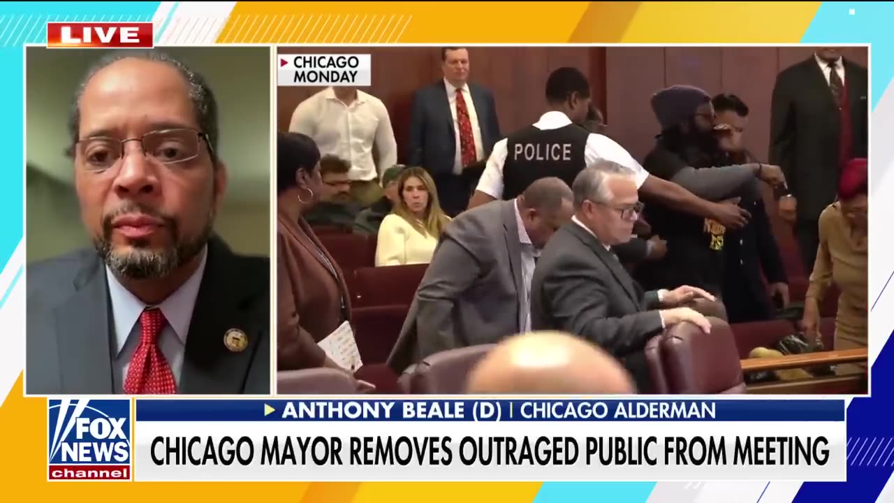 Chicago city meeting EXPLODES into 'total chaos'