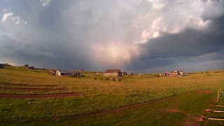 Hail Shaft & Thunderstorm Sunset